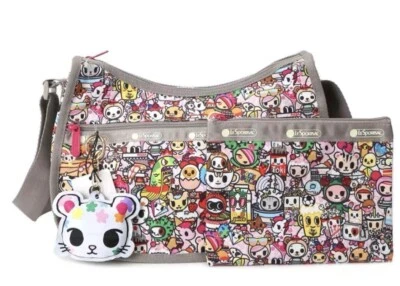 Lesportsac Tokidoki Lumi L133 Happy Foods Classic Hobo Crossbody Tote Bag Purse - Image 1 of 4