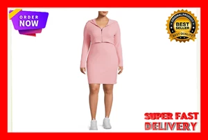 No Boundaries Size 4X Rose Mini Dress Cropped Zip Hoodie, 2-Piece Set -O12- - Picture 1 of 6