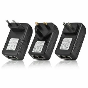 DC48V 0.5A Wall POE Injector Ethernet Adapter Power Supply RJ45 LAN for Phone - Picture 1 of 3