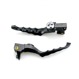 Motorcycle Brake Clutch Levers Skull For Harley Sportster 883 1200 2000-2022 - Foto 1 di 9