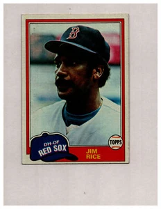 1981 Topps BB #500 Jim Rice EX+ Baseball Card ~ Free Shipping ~ - Picture 1 of 2