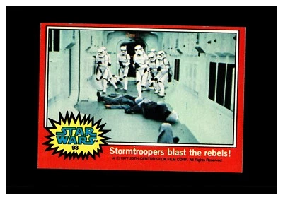 1977 Topps Star Wars #93 Stormtroopers blast the rebels! - Image 1 of 2