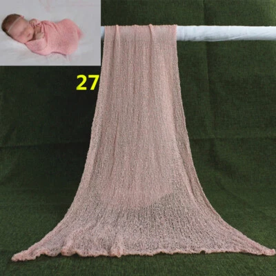 Wholesale Baby Photography Props Blanket Wraps Stretch Knit Wraps Accessories - Image 1 of 4