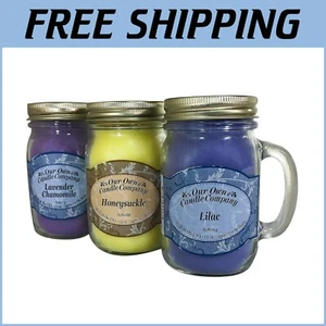 13 oz Honeysuckle, Lilac & Lavender Chamomile Scented Candles - 39 oz Total - Picture 1 of 8