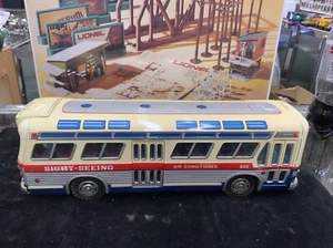 Vintage Tin Friction Sight-Seeing Bus#800 Japan - Picture 1 of 7