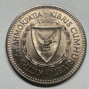 1963 Cyprus 50 Mils - Coin #C-036 - Picture 1 of 2