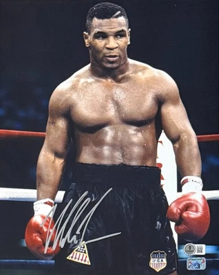 Mike Tyson Signed 11x14 Photo Boxing BAS Beckett Authenticated and Tyson Holo - Image 1 of 3
