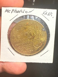 1961 McPherson KS So Called Dollar Commemorative Medal - Bild 1 von 2