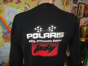 Felpa girocollo nera vintage anni 90 Polaris motoslitta 4° anniversario Indy L - Foto 1 di 6