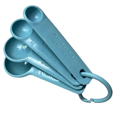 KitchenAid Universal Measuring Spoon Set 4 Piece Blue Plastic - Image 1 of 3