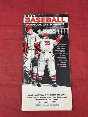 1959 Baseball Handbook Schedules and Stats Vintage Book - Image 1 of 4