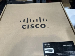 NEW SEALED Cisco SF350-48 48 Port 10/100 Managed Switch N1590 C0 - Photo 1/3