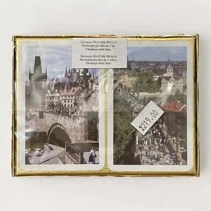 Piatnik Prag Souvenir Doppeldeck Spielkarten VERSIEGELT Brücke Rommé Canasta - Bild 1 von 7