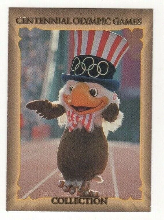 Cartão dos Jogos Olímpicos de Atlanta - 1996. Oficial Macot Los Angeles 1984 - Imagem 1 de 1