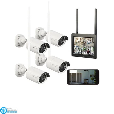 VisorTech Funk-Überwachungs-Set mit 7"-Touchscreen-Monitor, Versandrückläufer - Bild 1 von 4