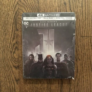 Zack Snyder's: Justice League (4K, Blu-Ray + Digital) Steelbook New Sealed - Picture 1 of 7