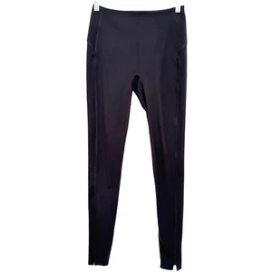 Leggings Spanx neri Everywear orlo diviso controllo fermo taglia small tempo libero palestra - Foto 1 di 15