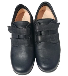 Apex Ambulator 1260M Orthopedic Diabetic Men’s Black Double Strap Shoes Size 9W - Picture 1 of 15