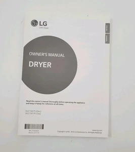 LG DLE7300 DLG7301 Dryer Owner's Manual Instructions - Picture 1 of 5