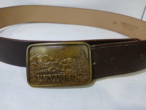 WI11153 STIVALI DA UOMO VINTAGE ANNI 70 **HERMAN SURVIVORS** OUTDOOR FIBBIA CINTURA - Foto 1 di 11