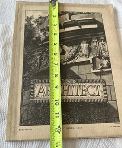 1928 OCTOBER THE ARCHITECT MAGAZINE - Vol 11 Number 1 - Picture 1 of 18