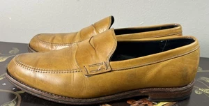 Allen Edmonds WOOSTER STREET Leather Penny Loafer 11 D Walnut - Picture 1 of 12