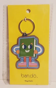 BAN.DO ENAMEL METAL ANTHROPOMORPHIC BOOK MAN CHARACTER KEYCHAIN KEYRING - Picture 1 of 3