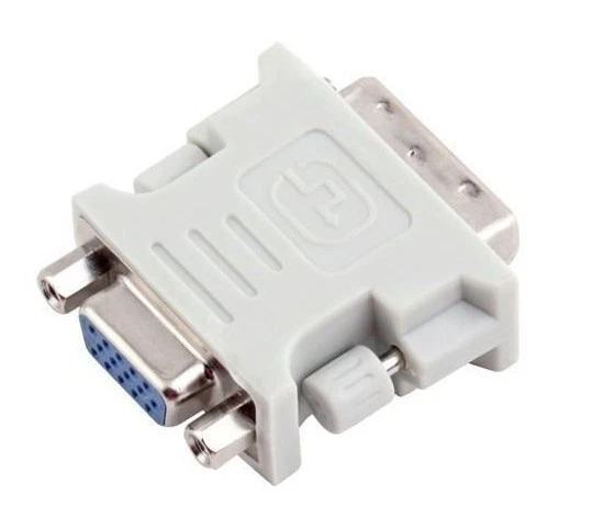 DVI male to VGA Female Video Converter Adapter Plug for DVD HDTV TV and PC - Image 1 of 4
