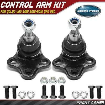 2 peças juntas esféricas laterais inferiores dianteiras para Volvo S60 2011-2015 V60 2015-2018 S80 V70 - Imagem 1 de 4