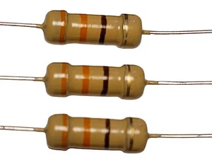 330 Ohm Kohlefilm Widerstand 1/2W 0,5 Watt 5% Toleranz | 3 Stück - Bild 1 von 8