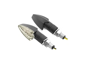 11450 PAAR KURZE SCHWARZE LED-BLINKER ZUGELASSEN für YAMAHA T-MAX 500 - Bild 1 von 1