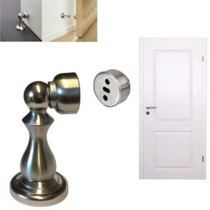 Türstopper magnetisch, Metall, Wand/Bodenmontage, Türfeststeller, stabiler Halt - Bild 1 von 2