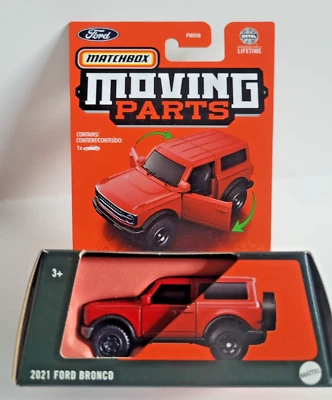 Piezas móviles Matchbox 2024 45/54 2021 Ford Bronco rojo Foto 1 de 4