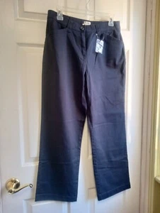 L.L.Bean Womens Petite Size 10P Twill Easy Stretch Pants Cotton Classic Fit - Picture 1 of 9