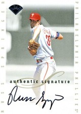 Russ Springer 1996 Leaf Extended Authentic Signature Series Autograph Auto