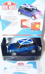 Corgi Toys 1:36 BMW New MINI COOPER "St ANDREWS FLAG" Car + LIGHTS CC86522 MB`06 - Picture 1 of 8