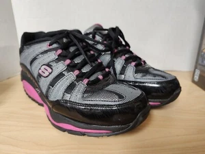 Skechers Shape Ups Women Size 10 Walking Shoes Gray/Pink 12340 - Picture 1 of 6
