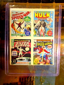 marvel stamps lot hulk silver surfer Spiderman - Picture 1 of 2