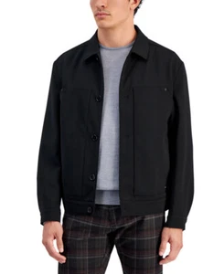 Hugo Men's Regular-Fit Black Coat (Black, XX-Large) - Picture 1 of 4
