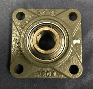 NUEVO STOCK ANTIGUO 4 pernos IPTCI F204 rodamiento de brida UC204-20MM - Imagen 1 de 6