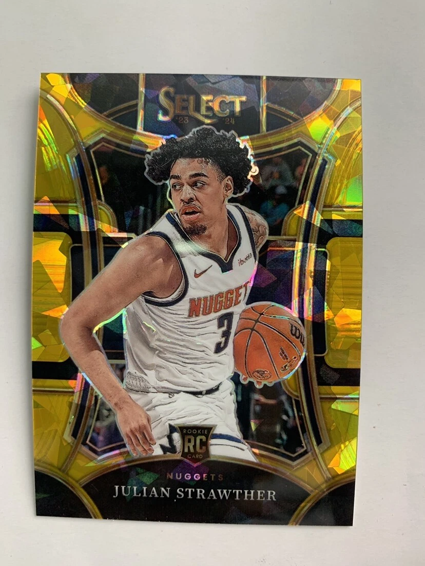 2023-24 Select Julian Strawther DENVER #318 Rookie Mezzanine Prizm Gold Ice /10