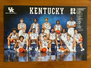 New 2023-24 University of Kentucky Wildcats UK Basketball Poster/Schedule - Picture 1 of 1