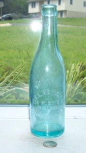 VICTORIAN ICE BLUE BEER EMBOSSED,R T MAZINGER 359 M ST. S.W., WASHINGTON, D.C. - Picture 1 of 1