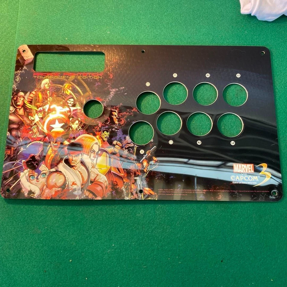 MARVEL VS CAPCOM 3 Arcade Fight Stick Cover Tournament Edition Used 2011 Japan - Image 1 of 4