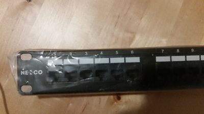 NENCO Category 6 Unscreened Patch Panel 24 Po...