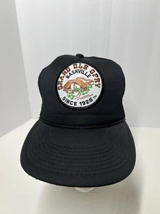 Vintage Speedway Grand Ole Opry Black Mesh Trucker Snap Back Hat Nashville - Picture 1 of 6