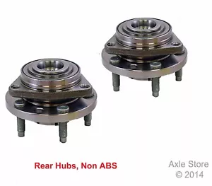 2 New Wheel Hub Bearing Assemblies RWD 5 Lug Non ABS Rear Pair with Warranty - Bild 1 von 4