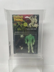 "Figura vintage 1990 Kenner Swamp Thing Bio-Glow Swamp Thing 5" classificata UKG80% - Foto 1 di 9
