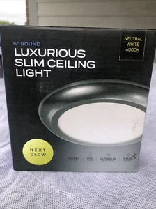 Luxurious Slim Ceiling Light 5” 4000K LED Dimmable Flush-Mount Ng2030 New - Picture 1 of 1