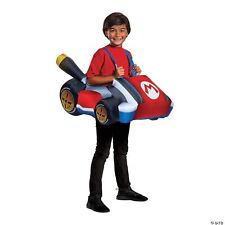 Super Mario Inflatable Race Kart Boys Child Video Game Racer Halloween Costume